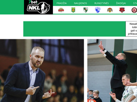 'nklyga.lt' screenshot
