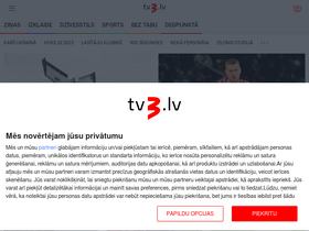 'tv3.lv' screenshot