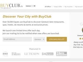 'buyclub.ch' screenshot
