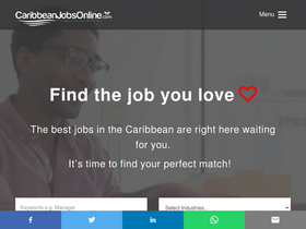 'caribbeanjobsonline.com' screenshot