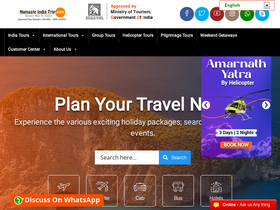 'namasteindiatrip.com' screenshot