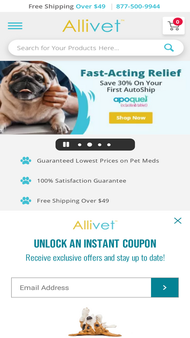 Allivet pet outlet meds