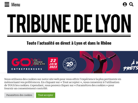 'tribunedelyon.fr' screenshot