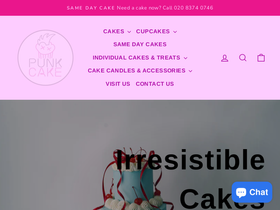 Punk Cake homepage screenshot