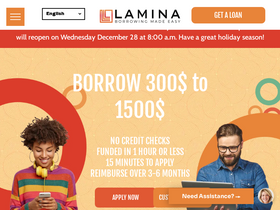 'lamina.ca' screenshot