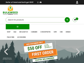 'bulkweedinbox.cc' screenshot