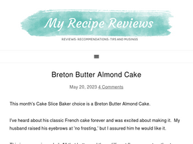 'myrecipereviews.com' screenshot