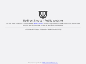 'tjhsst.edu' screenshot