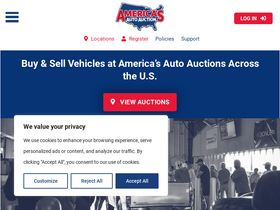 'americasautoauction.com' screenshot