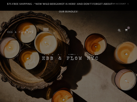 ebbandflownyc.com homepage screenshot