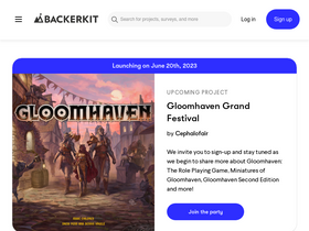 'backerkit.com' screenshot