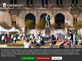 'vincennes.fr' screenshot