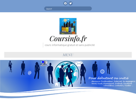 'coursinfo.fr' screenshot