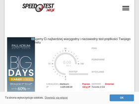 'speedtest.net.pl' screenshot