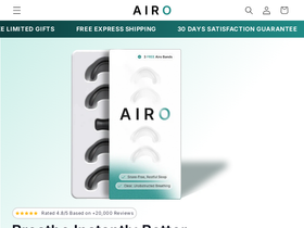 Airo website screenshot
