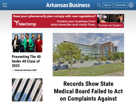 'arkansasbusiness.com' screenshot
