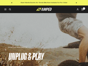 'ampedbikes.com' screenshot