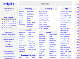 cincinnati.craigslist.org Trafik Analizleri ve Pazar Payı | Similarweb