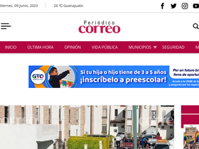 'periodicocorreo.com.mx' screenshot