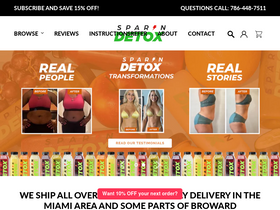 sparndetox.com homepage screenshot