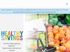'healthysavings.com' screenshot
