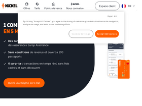'nickel.eu' screenshot