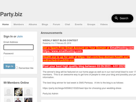 'party.biz' screenshot