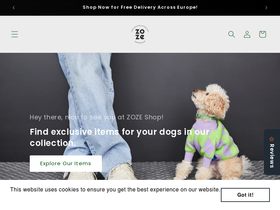 zoze.shop homepage screenshot