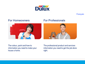 'dulux.ca' screenshot