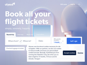 'ulysse.com' screenshot