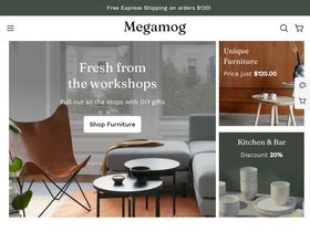 MegaMog Shopify theme website screenshot