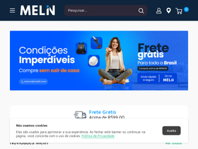 lojamelin.com homepage screenshot