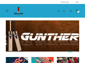 'crickstore.com' screenshot