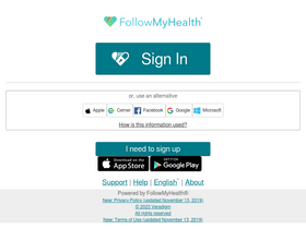 'seamar.followmyhealth.com' screenshot