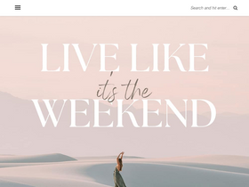 'livelikeitstheweekend.com' screenshot
