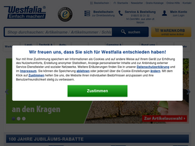 'westfalia.de' screenshot