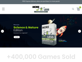 More or Less website screenshot