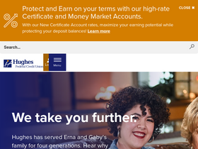 'hughesfcu.org' screenshot