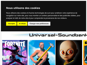 'universal-soundbank.com' screenshot
