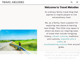 'travelmelodies.com' screenshot