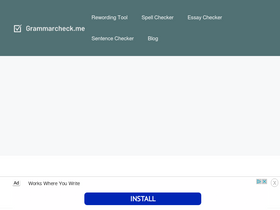 'grammarcheck.me' screenshot