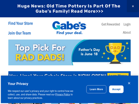 'gabesstores.com' screenshot