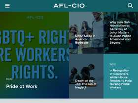 'aflcio.org' screenshot