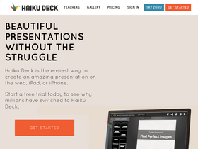 'haikudeck.com' screenshot