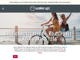 'wakeup.com.au' screenshot