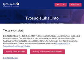 'tyosuojelu.fi' screenshot
