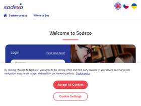 'sodexo-ucet.cz' screenshot
