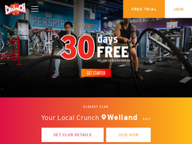 'crunchfitness.ca' screenshot