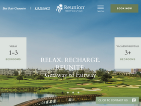 'reunionresort.com' screenshot
