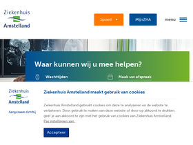 'ziekenhuisamstelland.nl' screenshot